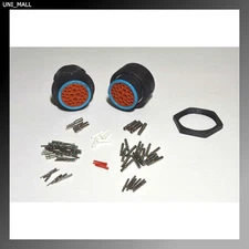 Deutsch HDP20 29-Pin Bulkhead Connector & RING kit, 12, 14 & 20 AWG Contacts