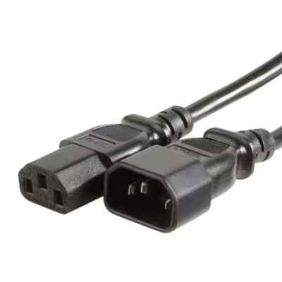 Lot Of Ten Computer Power Extension Cord NEMA C14 to C13 Power Cord 18AWG 3 Ft