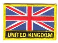 Flaggen AufnäHer Patch GroßBritannien Schrift Fahne Flagge