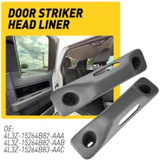 1 Pair Gray inner Trim Upper Door Cover Fit 2004-08 Ford F150 Striker Head Liner