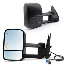 Tow Mirrors For 2003 2004 2005 2006 Chevy Silverado 1500 2500 Power Heated Arrow