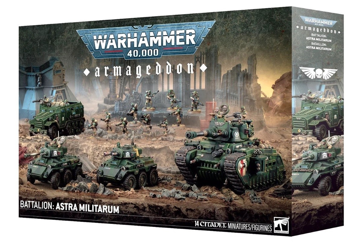 Warhammer 40k Armageddon Battalion Astra Militarum Brand New PRE