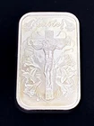 One Troy Ounce  "Jesus On The Cross" Pure Fine Silver .999 Bar (Engravable).