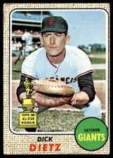 1968 Topps Dick Dietz (MK) San Francisco Giants #104