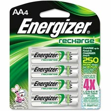 4/pack AA Energizer Rechargeable NiMH Batteries EXP 2021 AA4 Recharge 2300mAh