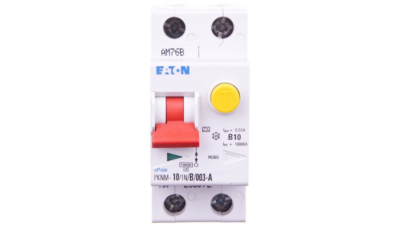 2P 10A B 0.03A Differential Overcurrent Switch Type A PKNM 236072