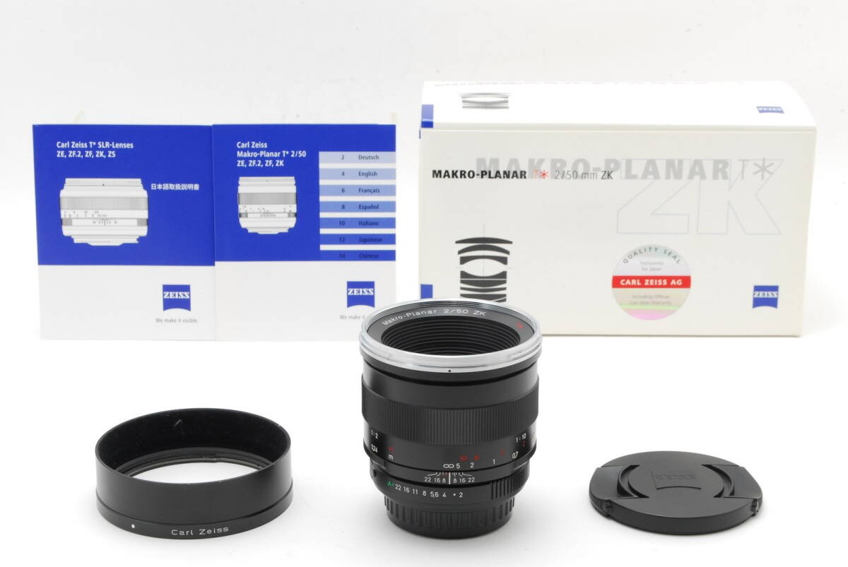 Carl Zeiss　 T* 50mm F2　ZK ペンタックスKマウント Carl Zeiss Makro Planar T* 50mm f2 ZK Lens for Pentax K Mount
