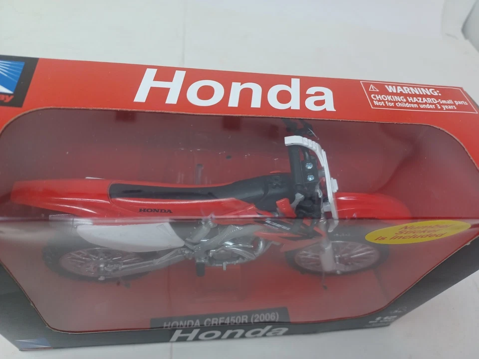 Nuevo Ray RoadRider Collection Honda CRF450R 2006 1:12 DieCast Foto 2 de 4