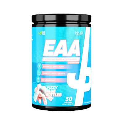 Trained by JP EAA + Hydration, 300 g Dose, Fizzy Blue Bottles