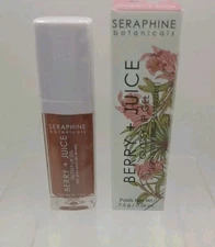 SERAPHINE BOTANICALS BERRY + JUICE 100% VEGAN LIP GEL : ROSE CURRANT Sealed 