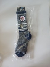 For Bare Feet Winnipeg Jets NHL Socks( Size Large 10 -13)