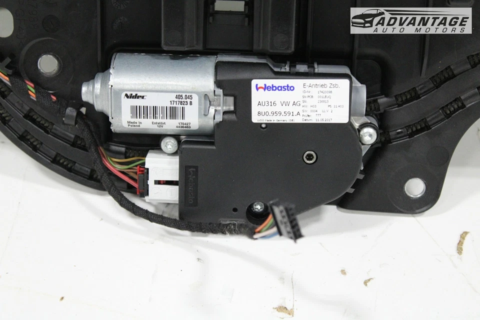 AUDI Q3 QUATTRO 2015-18 techo corredizo panorámico ventana corredizo vidrio y motores con pantalla OEM Foto 3 de 4