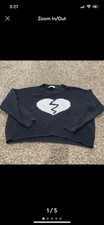 wildfox broken Heart jella Sweater Size Large