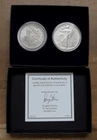 1886-1986 Morgan Silver Dollar and American Silver Eagle - 2-Coin Set BU
