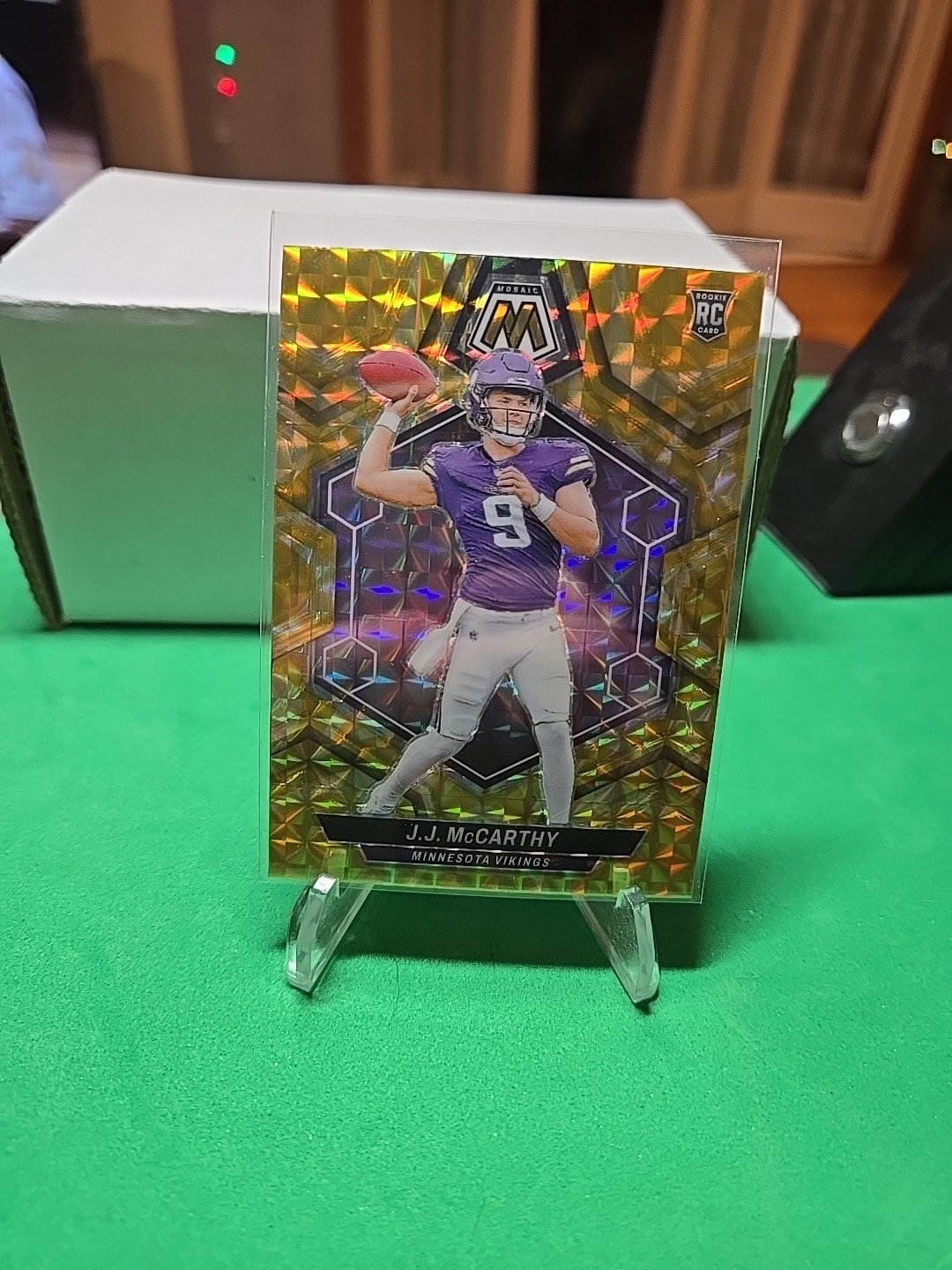 2024 Panini Mosaic Yellow Reactive J.J. McCarthy Rookie Vikings #310