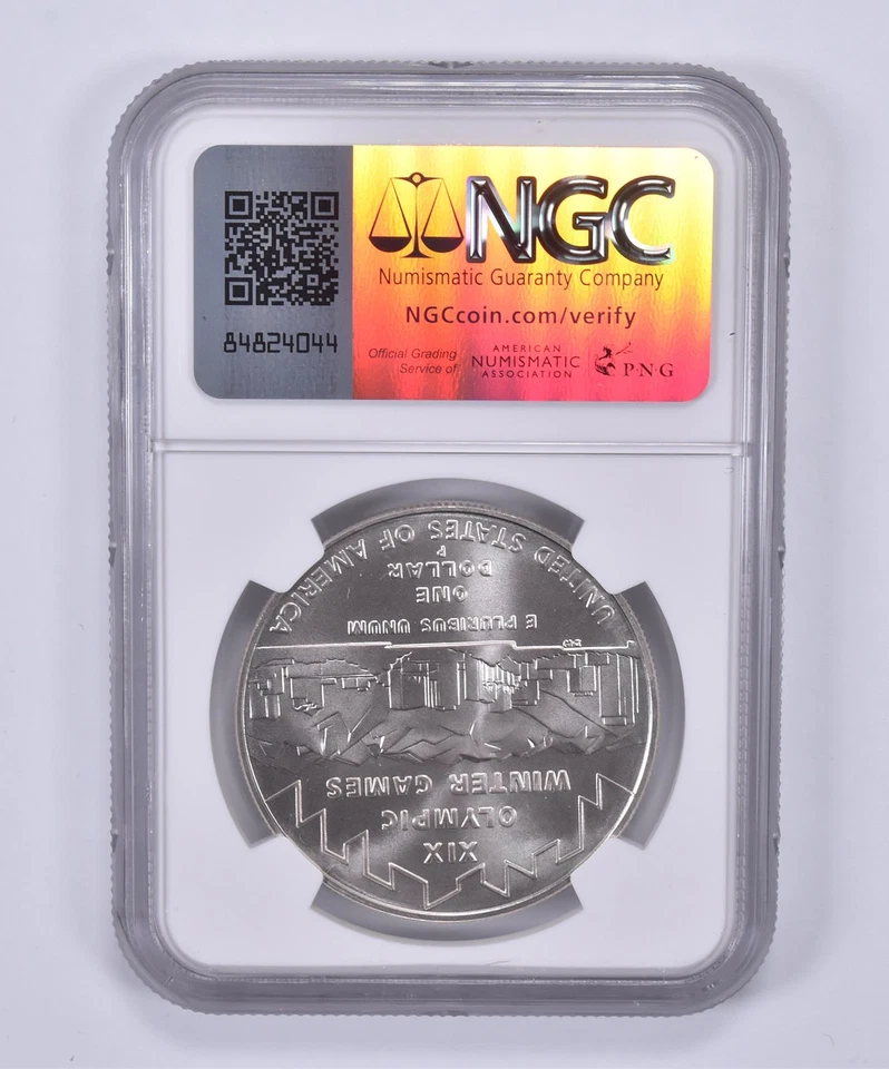 2002-P Winter Olympics Commemorative Dollar MS70 NGC Brown Label *7143 - Image 2 of 4
