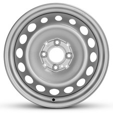 New Wheel For 2016-2019 Smart Fortwo Rear 15 Inch Painted Silver Steel Rim