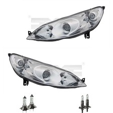 Scheinwerfer Set rechts & links H1/H7 für Peugeot 407 SW 6E_ 6D_ inkl. Lampen