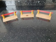 Wooden Railway Train BRIO Level Crossing 33359 x3 Learning Curve Thomas