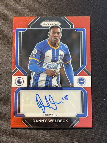 2022-23 Panini Prizm Premier League Auto Danny Welbeck #S-DW Red Star WM54