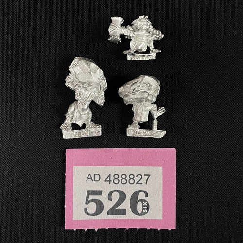 Catapulte Orks & Goblins Warhammer – Rock Lobber Metal + 4 Crews – Vintage WFB