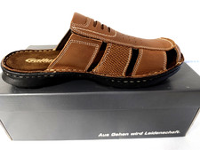 Gallus Marin Form Gries Leder Pantolette braun Gr 40 Weite G 1/2 Sandale