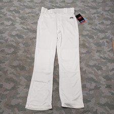Rawlings Baseball Pants Youth XL White Semi-Relaxed Pockets NWT