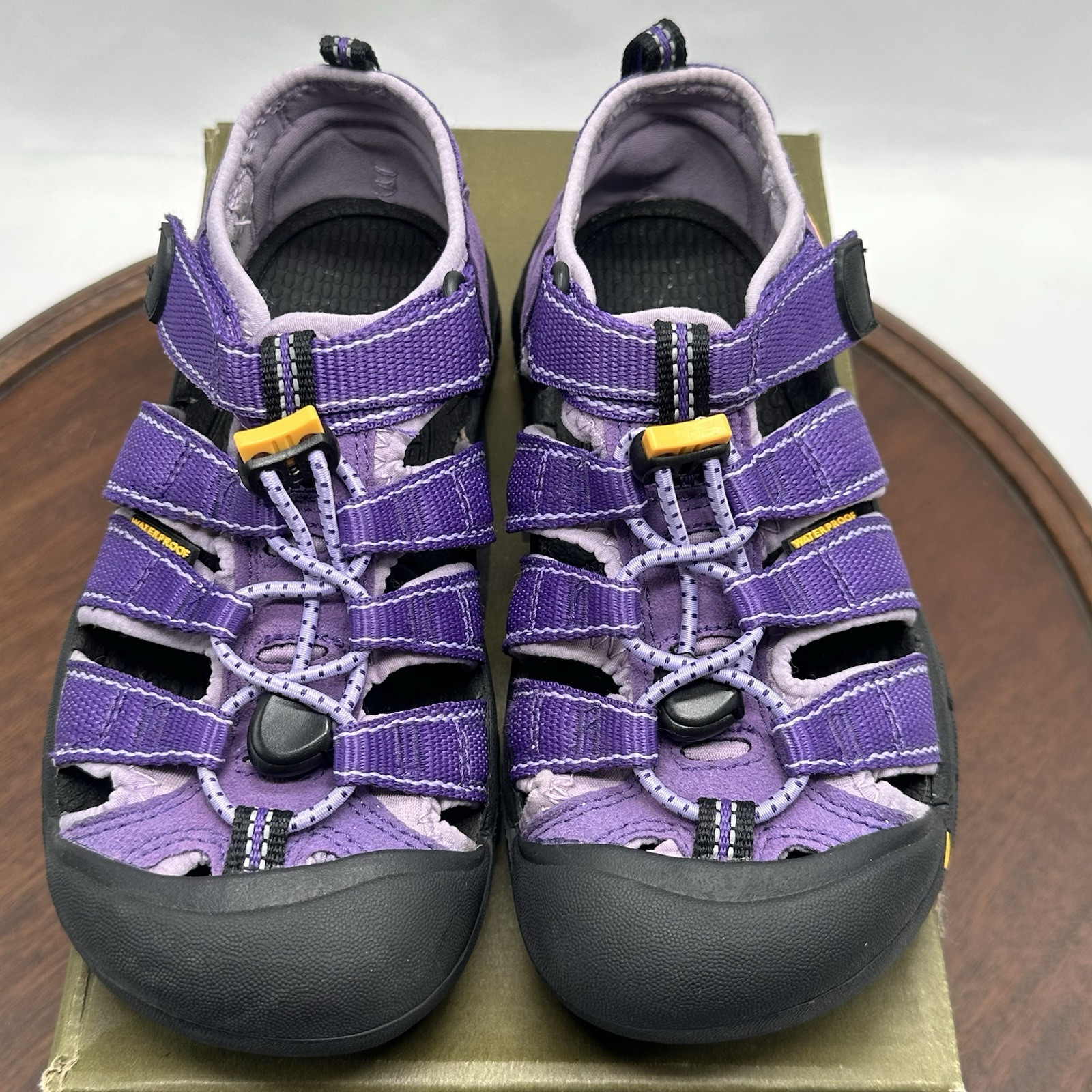 Scarpe sandali sportivi da trekking impermeabili Keen Youth taglia 2 Newport H2 viola crocus