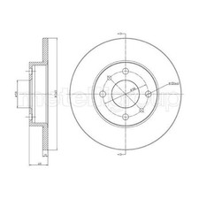 2x Bremsscheibe hinten für Alfa Romeo 145 930 146 155 167 33 905 907 | 741555