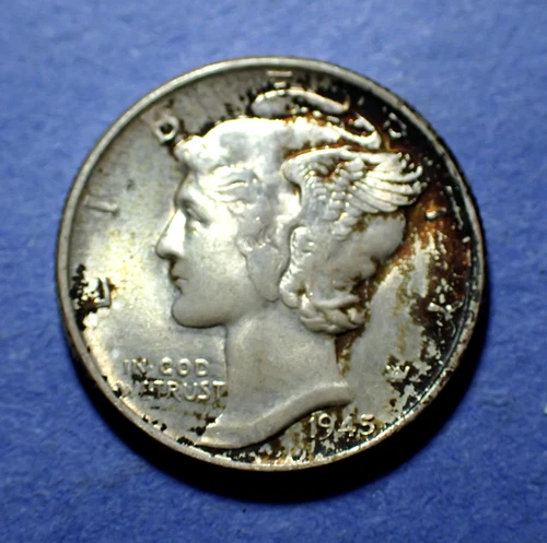 1945 Mercury Dime  Borderline Uncirculated