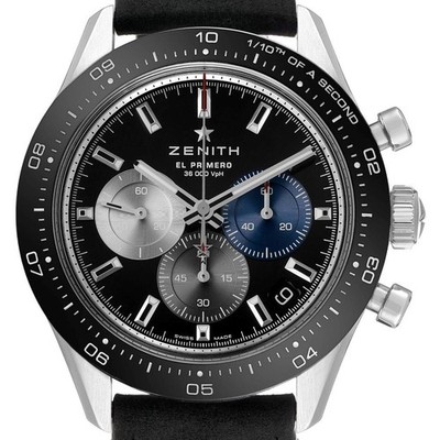 Zenith Chronomaster Sport Steel Black Dial Mens Watch 03.3100.3600