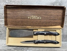 VTG Cutco 1821 2 Piece 1720 Paring Knife & 1768 Spatula Spreader Set W/ Box 1990