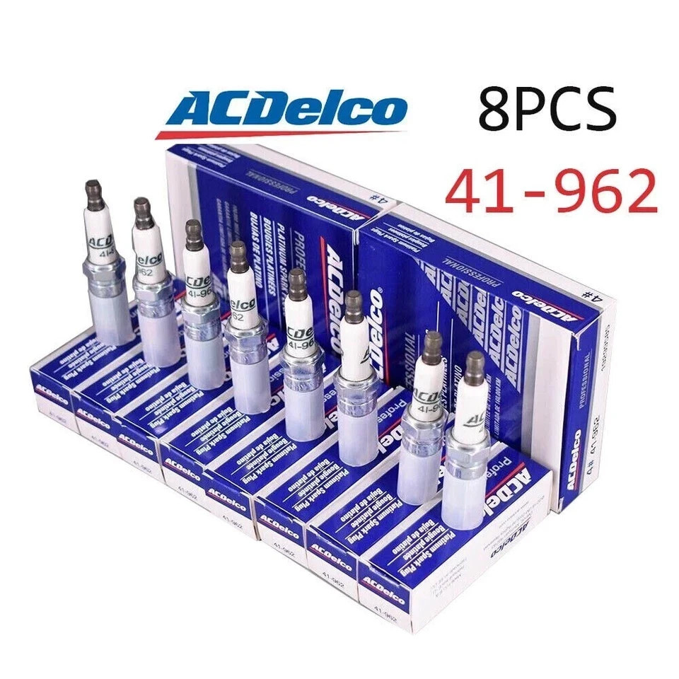 41-962 8PCS Brand-New Spark Plugs OEM 19299585 for Yokon Sierra Chevy Silverado