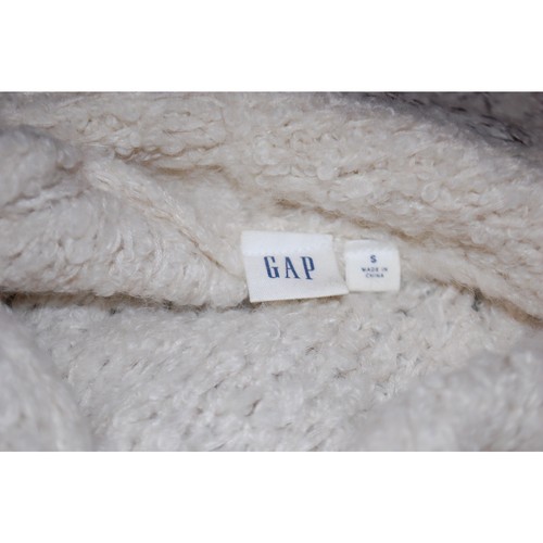 Gap Neutral Color Block Soft Alpaca Blend Open Cardigan Size Small Work Comfort - Picture 5 of 5
