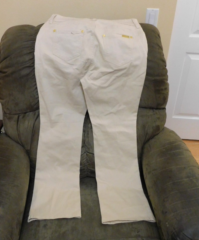 IMAN Women's White slacks - size 14 PETITE