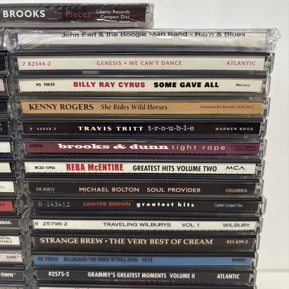 Lot 45 Mainstream Cd Collection Mixed Lot 80’s/90’s Country, Rock, Etc ...