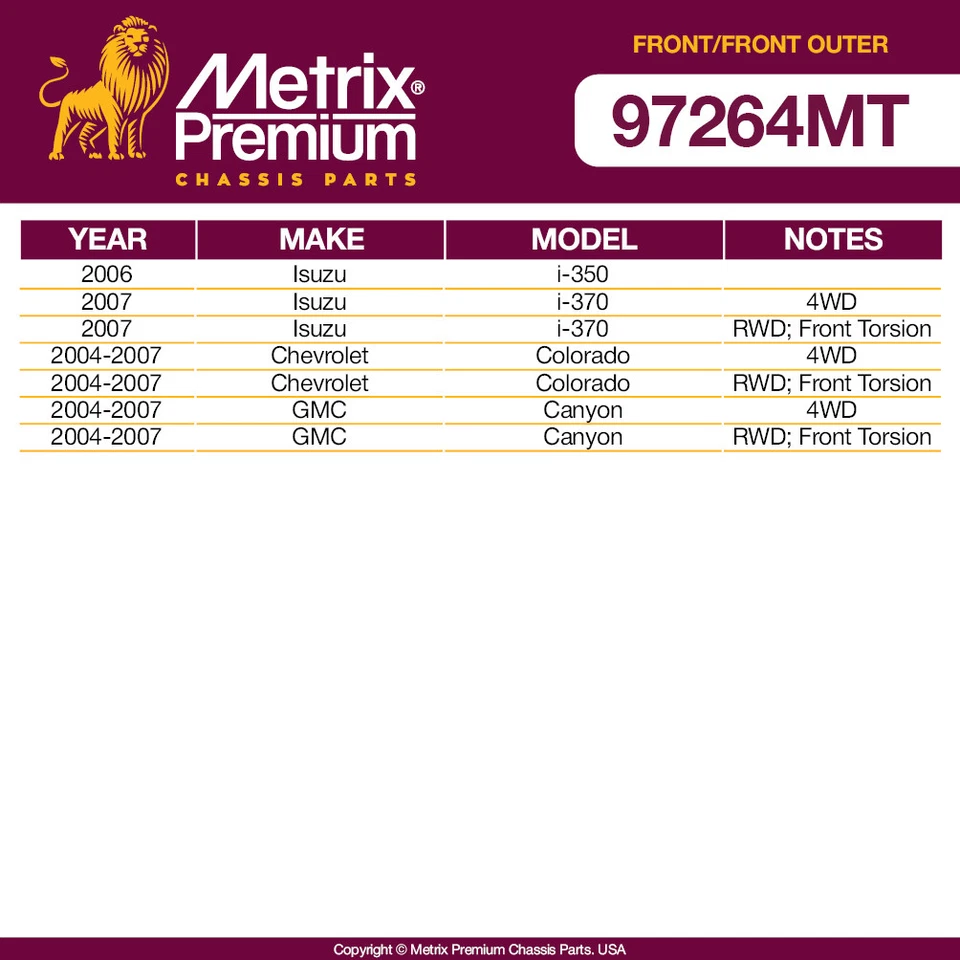 Kit de extremo de barra estabilizadora exterior y extremo de barra estabilizadora delantera para 06 Isuzu i-350 07 i-370 4 piezas Foto 2 de 4