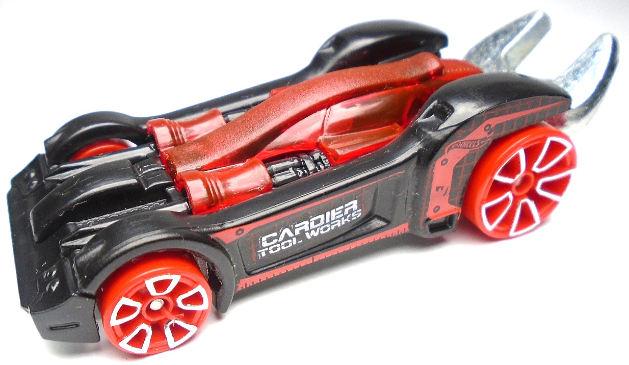 2020 HOT WHEELS RED EDITION TOOLIGAN BLACK 1:64 DIECAST 3 1/8" RACE CAR W/ RED