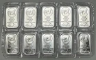 LOT OF 10 1oz TROY .999 FINE SILVERTOWN PROSPECTOR SILVER BARS SEALED UNCUT 2012