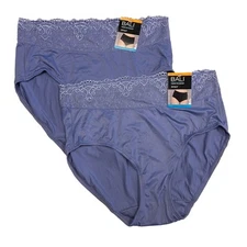 Bali Passion for Comfort Brief Panty L 7 LARGE DFPC61 NWT 2 PACK