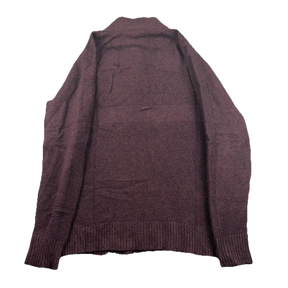 SmartWool Shirt Men's M Dark Red Wool Nylon Base Layer Pullover Quarter Zip - Image 2 of 4