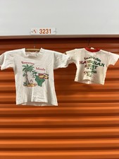 Vintage Kids Hawaii Destination Vacation Souviner T Shirts 1960/1970s Lot Of 2
