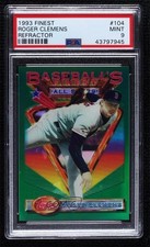 1993 Topps Finest Baseball's All-Stars Refractor Roger Clemens PSA 9 MINT 04b0