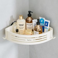 Corner Shower Caddy Suction Cup, No-Drilling Hanging Shower Shelves with Hook...
