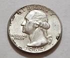 1964 Washington Quarter • 90% Silver • Strong Detail NMM   X58