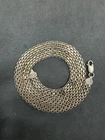 24.5g Vintage Sterling Silver 925 Unique Flat Chain 20” Jewelry lot D
