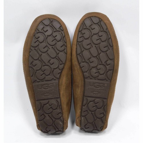 Worn Once UGG BYRON LEATHER SLIPPERS #5102 Cappuccino INDOOR/OUTDOOR Men's Sz: 7 - Picture 7 of 7