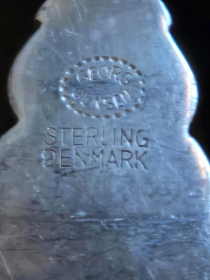 Juego de cubiertos Georg Jensen plata esterlina bellota, 12 ajustes, 104 piezas en total Foto 3 de 3