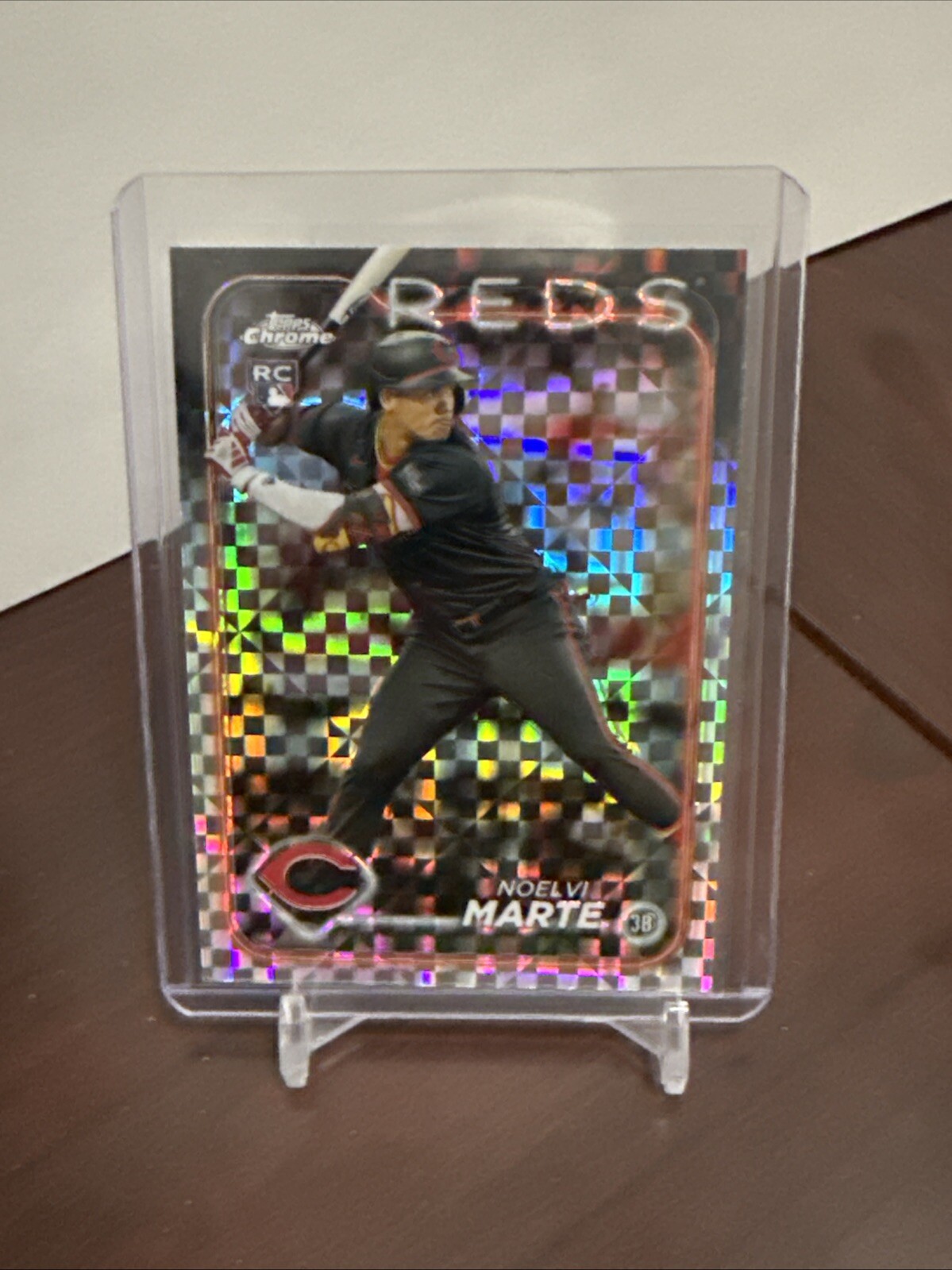 2024 Topps Chrome Noelvi Marte 177 X-Fractor Rookie RC