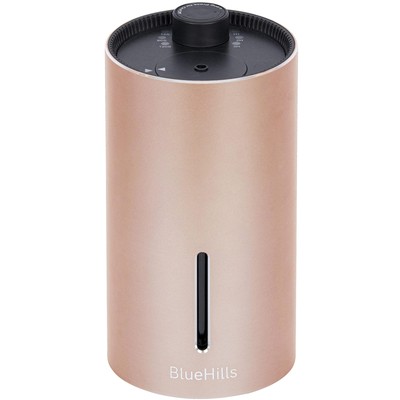 BlueHills Waterless Cordless Car Essential Oil Diffuser -Rose Gold J04